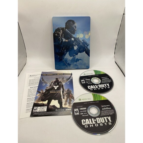 Call of Duty Ghosts Steel book Edition (Hardened) (Xbox 360, 2013) Tested - Picture 1 of 3